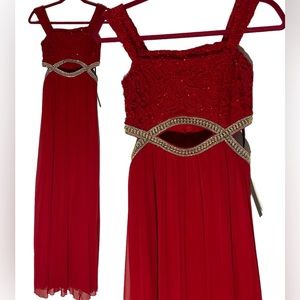 Red formal dress homecoming prom